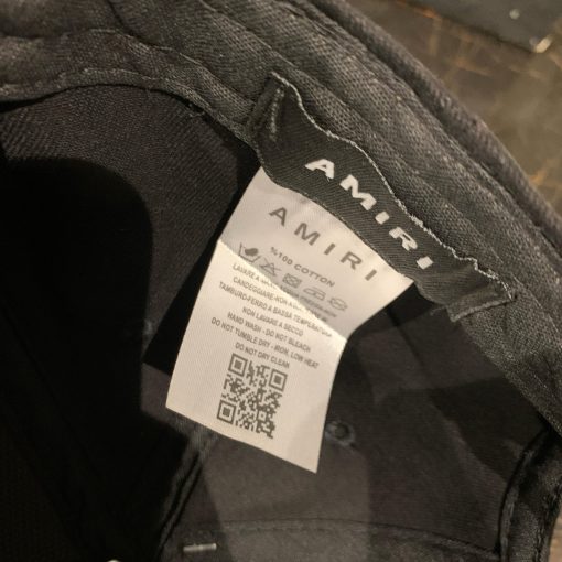 Amiri Black Logo Cap - Image 2