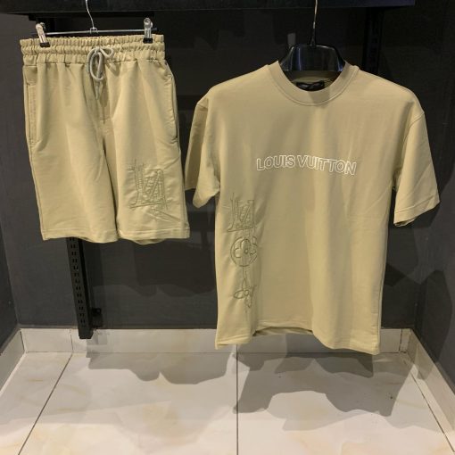 Louis Vuitton Logo Short Set