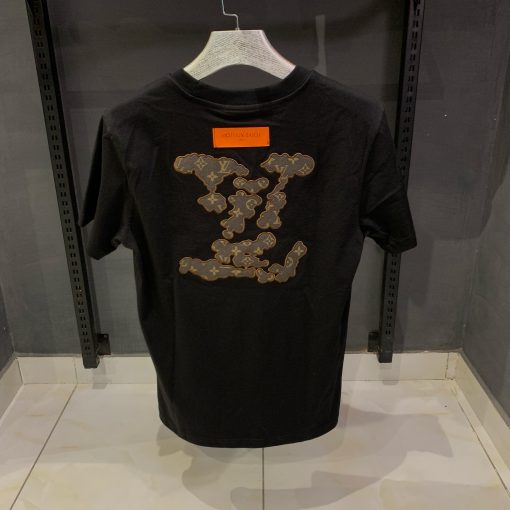 Louis Vuitton Black Tshirt with front and back logo - Image 2