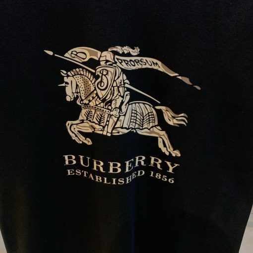 Burberry Black Oversized TShirt with front logo - Image 2