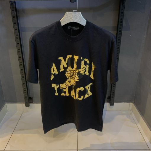 Amiri Black Tshirt Front Letter