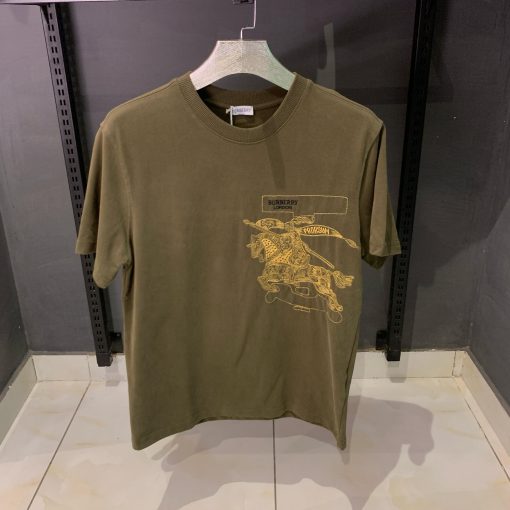 Burberry Front Horse Logo Waffle Knit TShirt