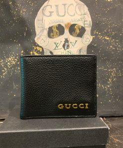 GG Black Texture Wallet