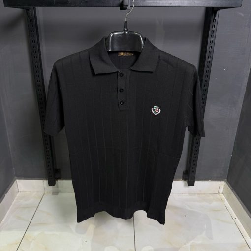 Loro Piana Polo Black T Shirt