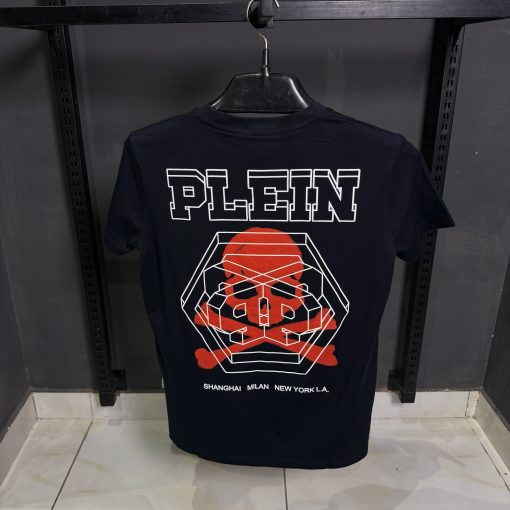 Philipp Plein Logo Print Black T Shirt - Image 2