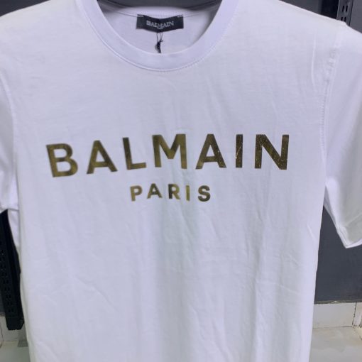 Balmain Black Monogram T Shirt - Image 2