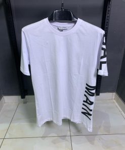 Balmain Letter Writing White T Shirt
