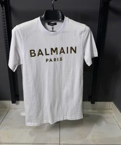 Balmain Black Monogram T Shirt