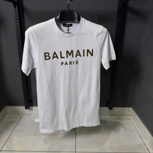Balmain Black Monogram T Shirt