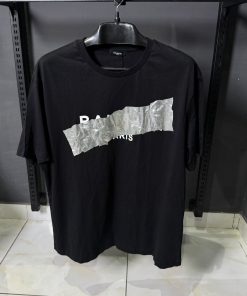 Balmain Logo Black T Shirt