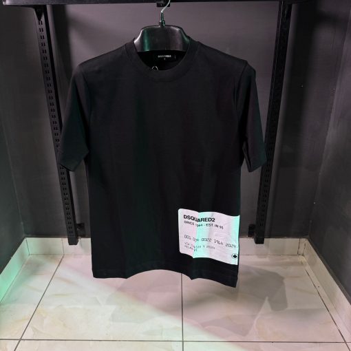 DSQUARED2 Barcode Patch Black T Shirt