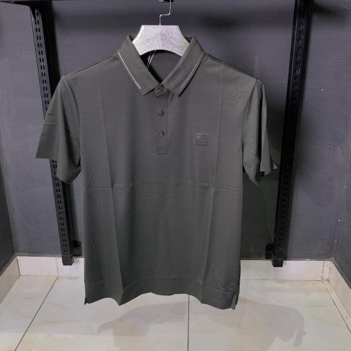 Dior Monogram Button Up Polo Shirt Charcoal Check