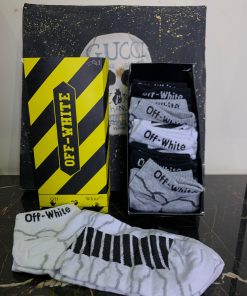 Off White Premium Ankle Socks Pack of 6 Pairs
