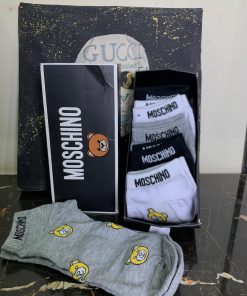 Moschino Ankle Socks 6 Pair Gift Box