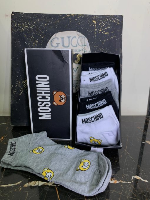 Moschino Ankle Socks 6 Pair Gift Box