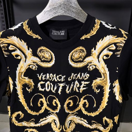Versace Jeans Couture Baroque Print T Shirt - Image 2