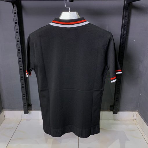 Comme des Garcons Black Tipped Polo Shirt - Image 2