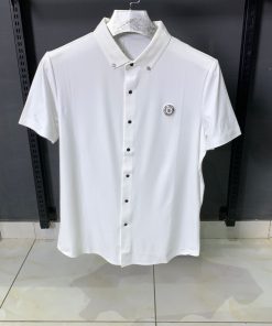 Dior Inspired White Short Sleeve Shirt