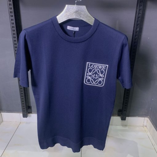 Loewe Logo Patch Navy T Shirt