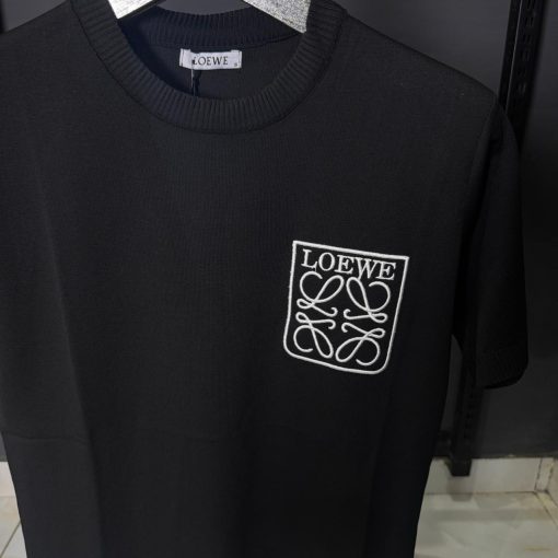 Loewe Logo Patch Black T Shirt - Image 2