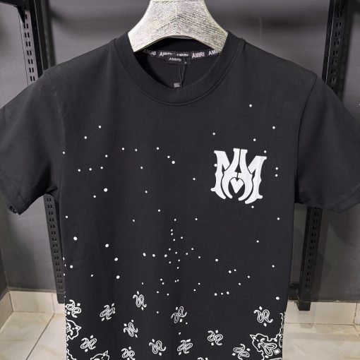AMIRI Black Bandana Print T Shirt - Image 3