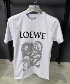 Loewe White Artistic Logo T Shirt