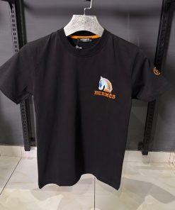 Hermes Black Horse Crest T Shirt
