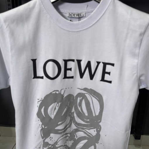 Loewe White Artistic Logo T Shirt - Image 2
