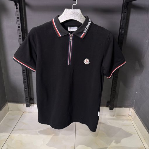 Moncler Contrast Tipped Polo Shirt