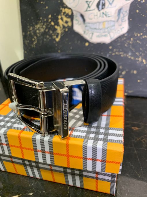 BR Black Double Sided Leather Belt - Image 2