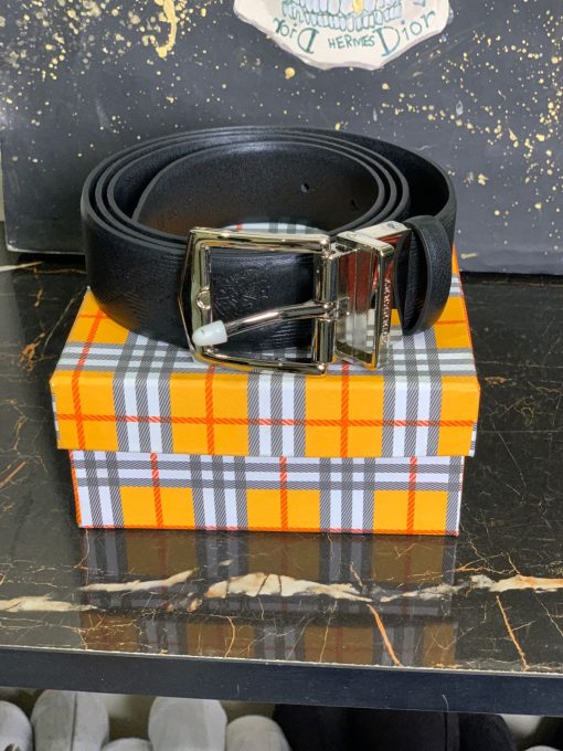 BR Black Double Sided Leather Belt