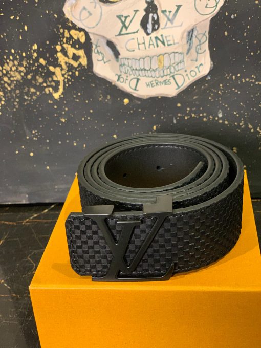 Louis V Belt Matte Black Buckle - Image 3